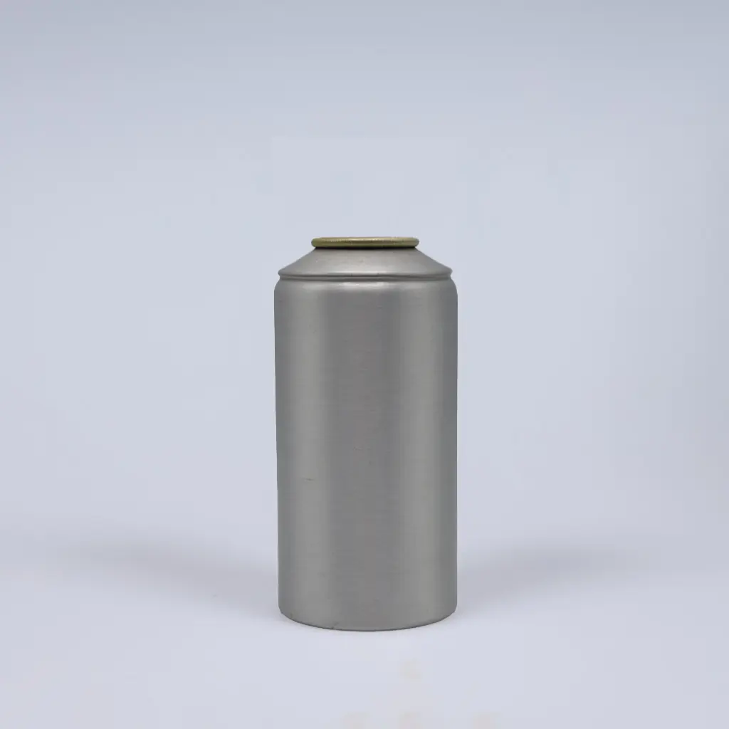 Gorge aluminum aerosol can, 53x125mm, Brushed metal base
